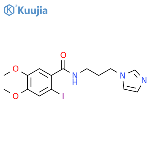 N-[3-(1H-Imidazol-1-yl)propyl]-2-iodo-4,5-dimethoxybenzamide structure