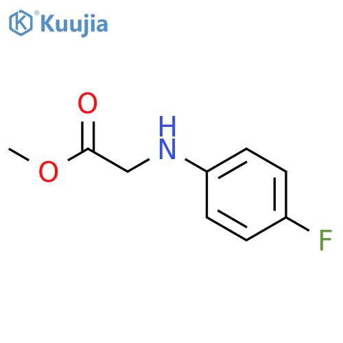 Glycine, N-(4-fluorophenyl)-, methyl ester structure