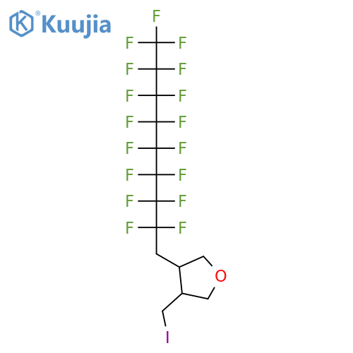 3-(Iodomethyl)-4-(1H,1H-perfluorononyl)tetrahydrofuran structure