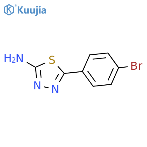 5-(4-Bromophenyl)-1,3,4-thiadiazol-2-amine structure
