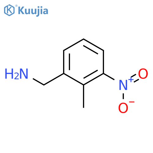 (2-methyl-3-nitrophenyl)methanamine structure