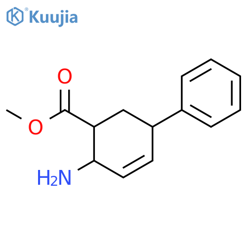 3-CYCLOHEXENE-1-CARBOXYLIC ACID, 2-AMINO-5-PHENYL-, METHYL ESTER structure