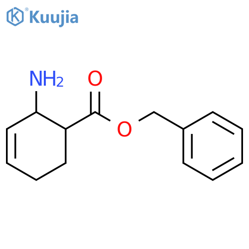 3-Cyclohexene-1-carboxylic acid, 2-amino-, phenylmethyl ester structure