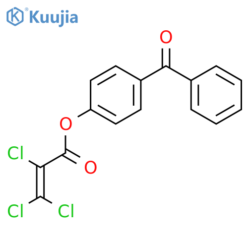 2-Propenoicacid, 2,3,3-trichloro-, 4-benzoylphenyl ester structure