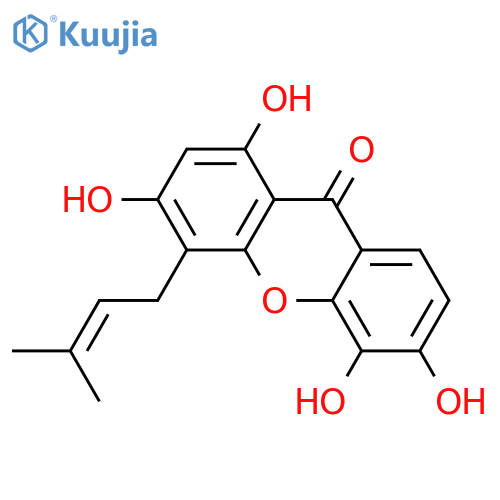 9H-Xanthen-9-one,1,3,5,6-tetrahydroxy-4-(3-methyl-2-buten-1-yl)- structure