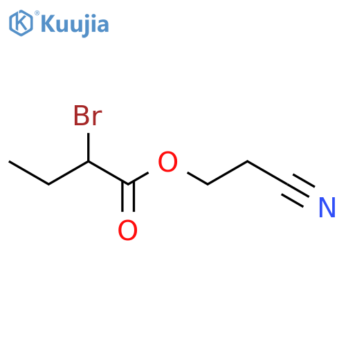 Butanoic acid,2-bromo-, 2-cyanoethyl ester structure