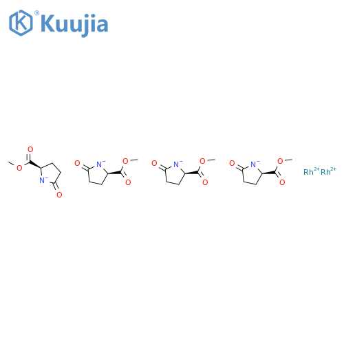 DIRHODIUM (II) TETRAKIS(METHYL 2-PYRROLIDONE-5(S)-CARBOXYLATE)ACETONITRILE/2-PROPANOL COMPLEX structure