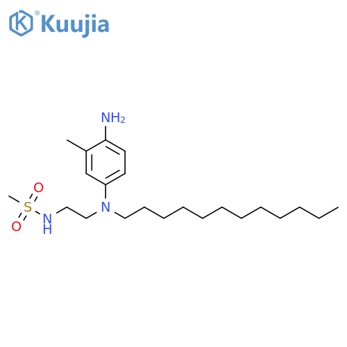 Methanesulfonamide,N-[2-[(4-amino-3-methylphenyl)dodecylamino]ethyl]- structure