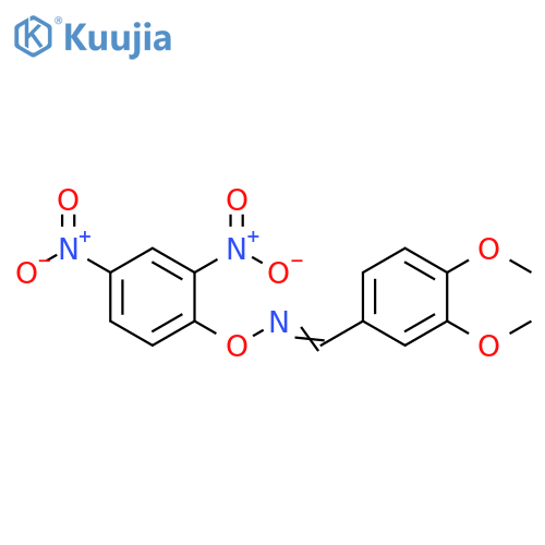 Benzaldehyde, 3,4-dimethoxy-, O-(2,4-dinitrophenyl)oxime structure