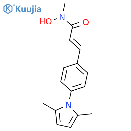 2-Propenamide,3-[4-(2,5-dimethyl-1H-pyrrol-1-yl)phenyl]-N-hydroxy-N-methyl-, (2E)- structure