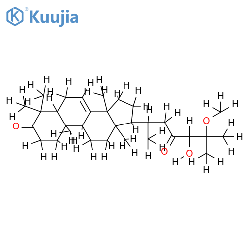 24beta-hydroxy-25-methoxy-tirucallane-7-ene-3,23-dione structure