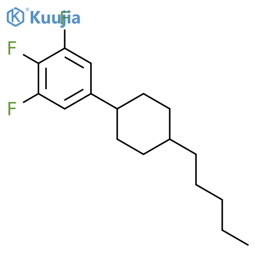 1,2,3-Trifluoro-5-(trans-4-pentylcyclohexyl)benzene structure