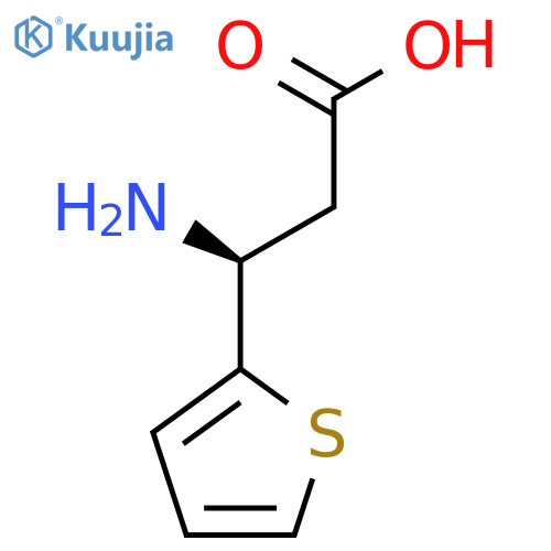 (S)-3-Amino-3-(thiophen-2-yl)propanoic acid structure