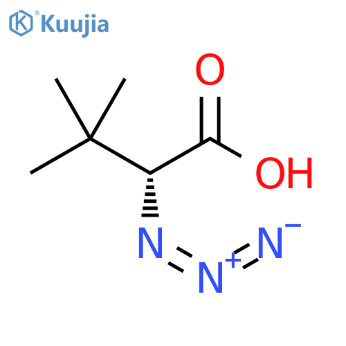 (2R)-2-azido-3,3-dimethylbutanoic acid structure