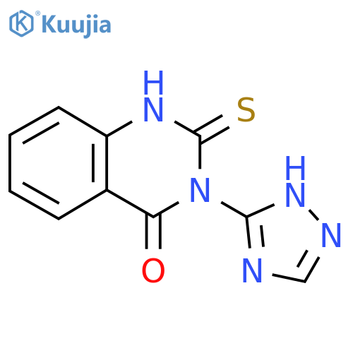 2-Sulfanyl-3-(4H-1,2,4-triazol-3-yl)-3,4-dihydroquinazolin-4-one structure