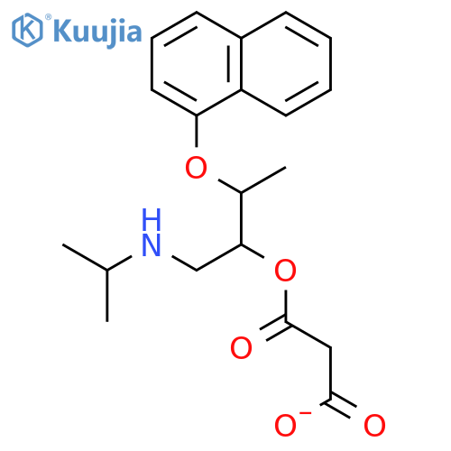PROPANEDIOIC ACID, METHYL1-[[(1-METHYLETHYL)AMINO]METHYL]-2-(1-NAPHTHALENYLOXY)ETHYL ESTER structure