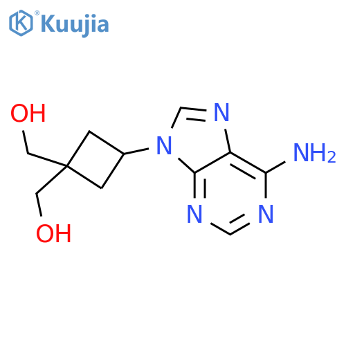 1,1-Cyclobutanedimethanol,3-(6-amino-9H-purin-9-yl)- structure