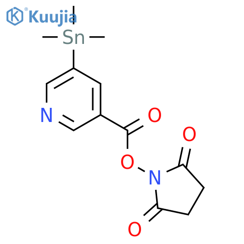 2,5-Pyrrolidinedione, 1-[[[5-(trimethylstannyl)-3-pyridinyl]carbonyl]oxy]- structure