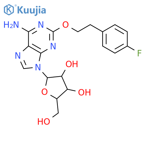 2-2-(4-Fluorophenyl)ethoxyadenosine structure