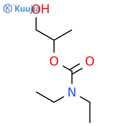 Carbamic acid, diethyl-, 2-hydroxy-1-methylethyl ester structure