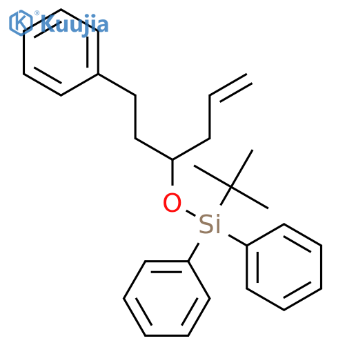 Silane, (1,1-dimethylethyl)diphenyl[[1-(2-phenylethyl)-3-butenyl]oxy]- structure