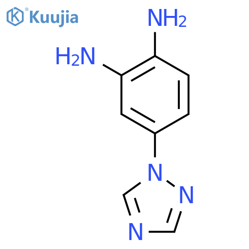 1,2-BENZENEDIAMINE, 4-(1H-1,2,4-TRIAZOL-1-YL)- structure