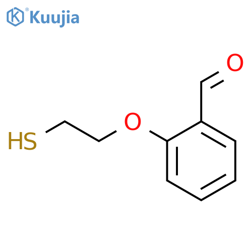 Benzaldehyde, 2-(2-mercaptoethoxy)- structure