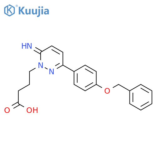 1(6H)-Pyridazinebutanoic acid, 6-imino-3-[4-(phenylmethoxy)phenyl]- structure