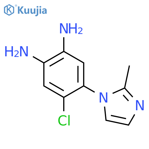 1,2-Benzenediamine, 4-chloro-5-(2-methyl-1H-imidazol-1-yl)- structure