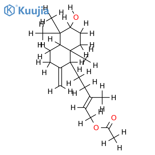 15-acetyl-3alpha-hydroxy-8(17)-13-labdadiene structure
