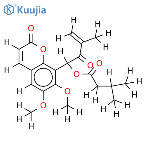 6-methoxy-3',4'-dehydromurranganon 3-methylbutanoate structure
