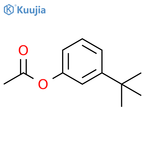 Phenol, 3-(1,1-dimethylethyl)-, acetate structure