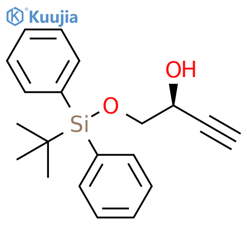 (S)-1-(TERT-BUTYL-DIPHENYL-SILANYLOXY)-BUT-3-YN-2-OL structure