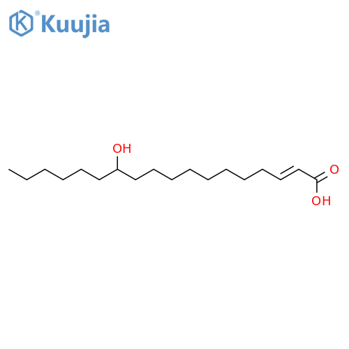 Octadecenoic acid, 12-hydroxy-, (Z)- structure