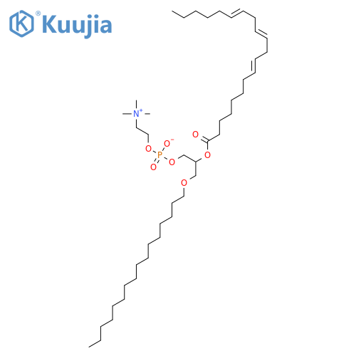 1-o-hexadecyl-2-(homo-gamma linolenoyl)-sn-glycero-3-phosphocholine structure