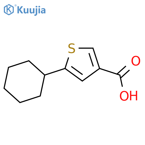 5-cyclohexylthiophene-3-carboxylic acid structure