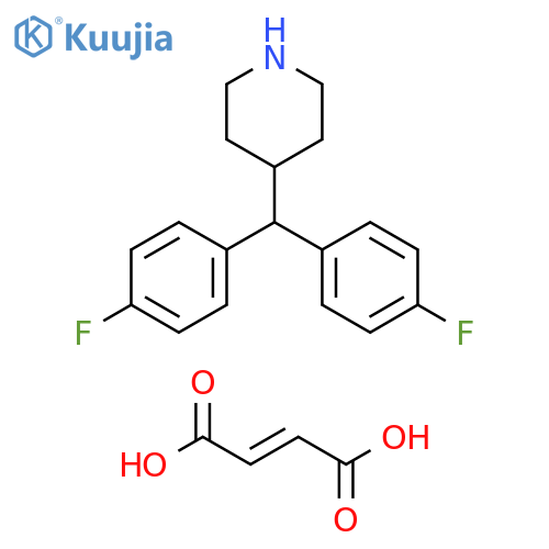 Piperidine, 4-[bis(4-fluorophenyl)methyl]-, (E)-2-butenedioate (2:1) structure