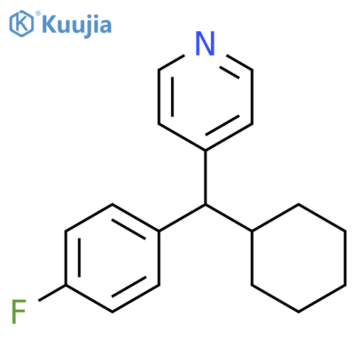 Pyridine, 4-[cyclohexyl(4-fluorophenyl)methyl]- structure