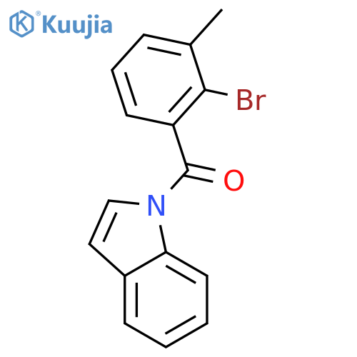 (2-Bromo-3-methylphenyl)(1H-indol-1-yl)methanone structure