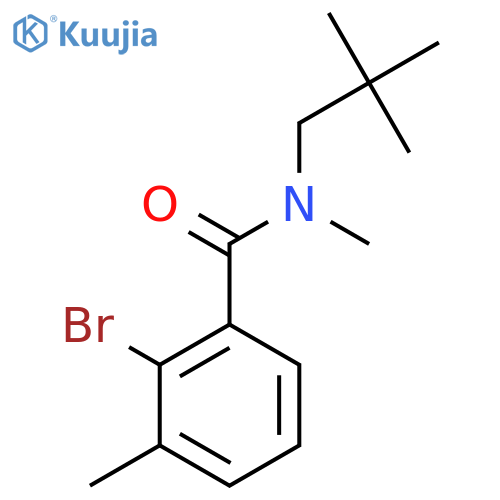 2-Bromo-N,3-dimethyl-N-neopentylbenzamide structure