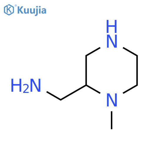 1-Methyl-2-piperazinemethanamine structure
