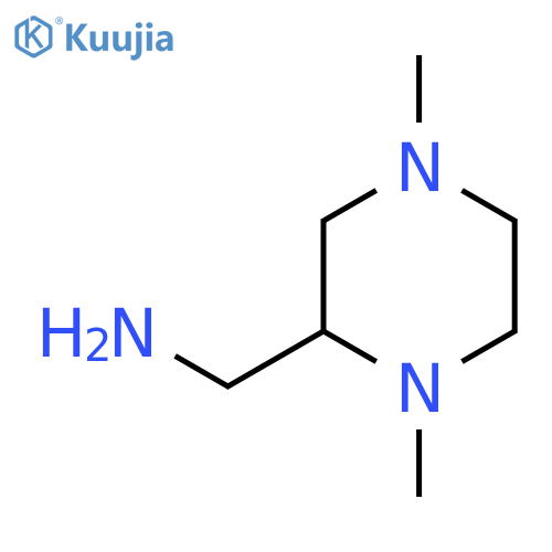 1-(1,4-dimethylpiperazin-2-yl)methanamine structure