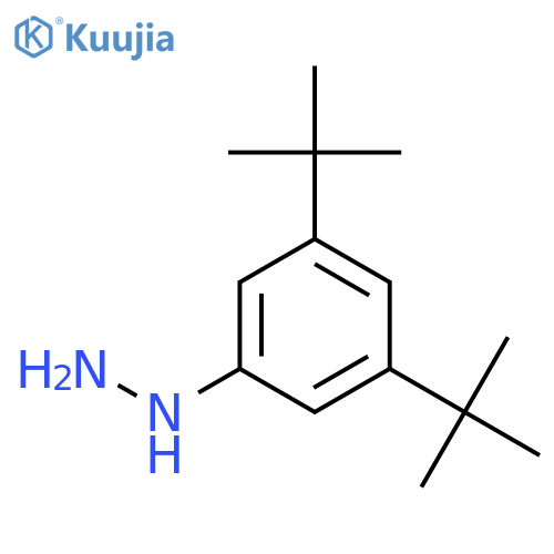 (3,5-ditert-butylphenyl)hydrazine structure