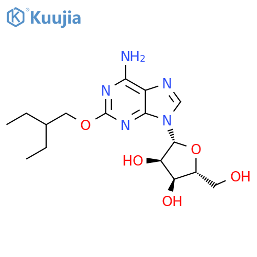 Adenosine, 2-(2-ethylbutoxy)- structure