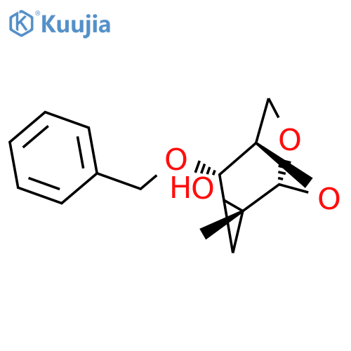 .beta.-D-arabino-Hexopyranose, 1,6-anhydro-3-deoxy-2-C-methyl-4-O-(phenylmethyl)- structure