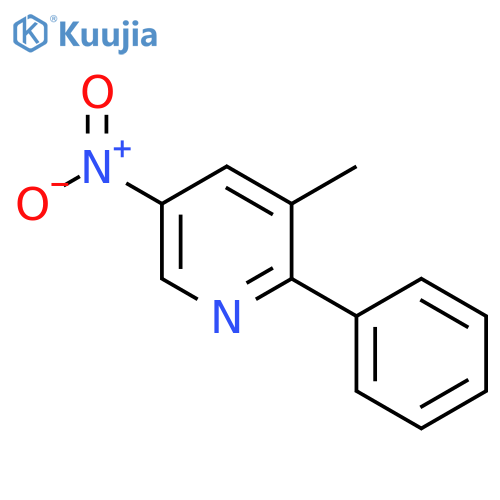 Pyridine, 3-methyl-5-nitro-2-phenyl- structure