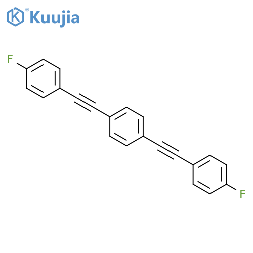Benzene, 1,4-bis[(4-fluorophenyl)ethynyl]- structure