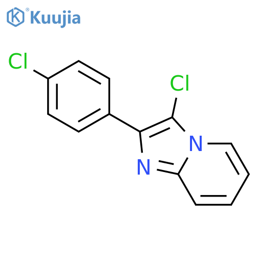 Imidazo[1,2-a]pyridine, 3-chloro-2-(4-chlorophenyl)- structure