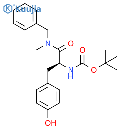 Carbamic acid, [1-[(4-hydroxyphenyl)methyl]-2-[methyl(phenylmethyl)amino]-2-oxoethyl]-, 1,1-dimethylethyl ester, (S)- (9CI) structure