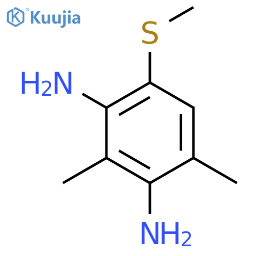 1,3-Benzenediamine, 2,4-dimethyl-6-(methylthio)- structure